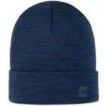 Шапка BUFF® Heavyweight Merino Wool Loose Hat solid night blue