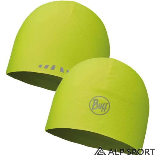 Шапка двостороння BUFF® Microfiber Reversible Hat r-solid yellow fluor