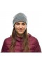 Шапка BUFF® Heavyweight Merino Wool Loose Hat Multi Stripes fog grey магазин киев