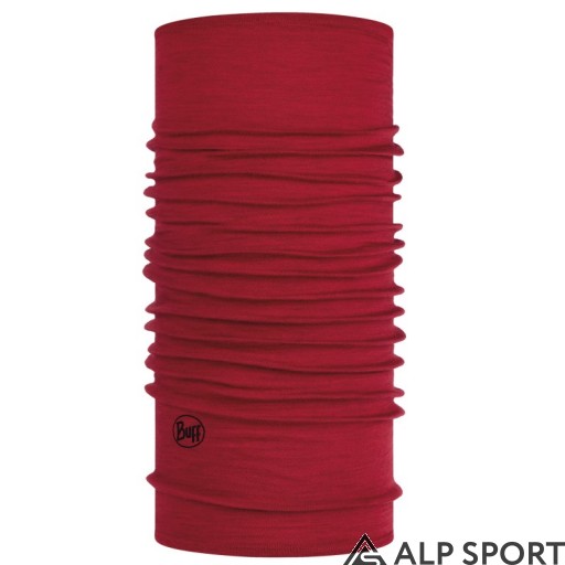 Бафф BUFF® Midweight Merino Wool solid red