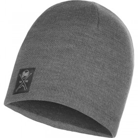 Шапка BUFF® Knitted & Polar Hat solid grey