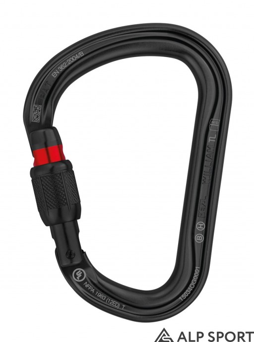 Карабін Petzl William Screw-Lock black