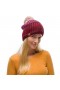 Шапка BUFF® Knitted & Polar Hat Alina maroon купити