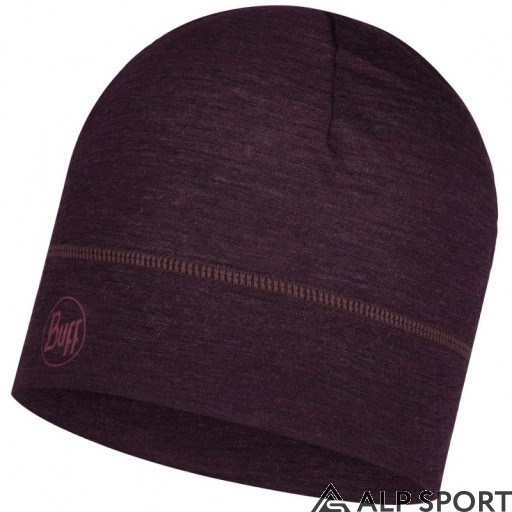 Шапка BUFF® Lightweight Merino Wool Hat solid deep purple