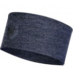 Пов'язка на голову BUFF® Midweight Merino Wool Headband night blue melange