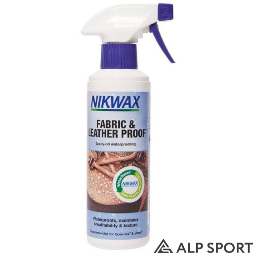 Просочення для взуття Nikwax Fabric & leather spray 300ml (тканина та шкіра)