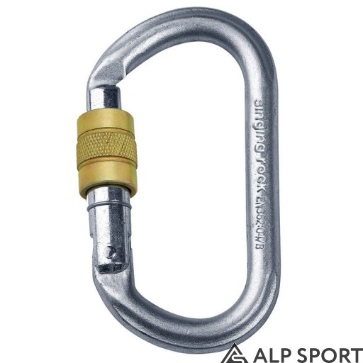 Сталевий карабін Singing Rock Oval Steel Connector screw lock