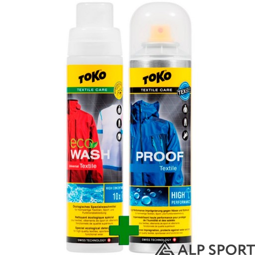 Комплект для прання та просочення Toko Duo-Pack Textile Proof & Eco Textile Wash