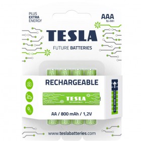 Акумуляторна батарейка Tesla Rechargeable AAA + 1 шт 