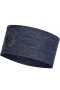 Пов'язка на голову BUFF® Midweight Merino Wool Headband night blue melange