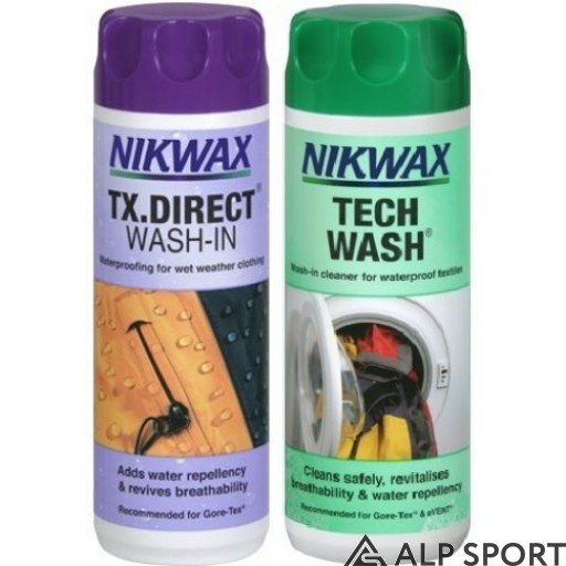 Прання та просочення для мембран Nikwax Twin Pack (Tech Wash 300ml + TX Direct 300ml)