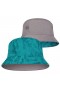 Панама двусторонняя Buff® Travel Bucket Hat acai grey/turquoise