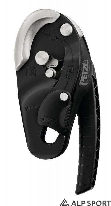 Спусковий пристрій Petzl Rig black