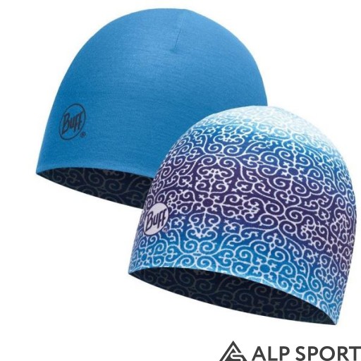 Шапка двостороння BUFF® Coolmax Reversible Hat dharma blue-french blue