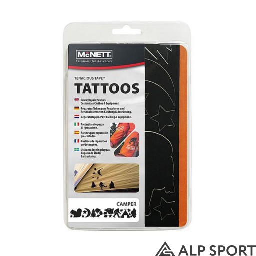 Набір латок McNett Tenacious Repair Tape Tattoos Camper