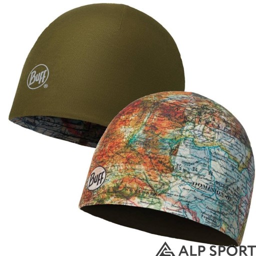 Шапка двостороння BUFF® Microfiber Reversible Hat itinerary multi