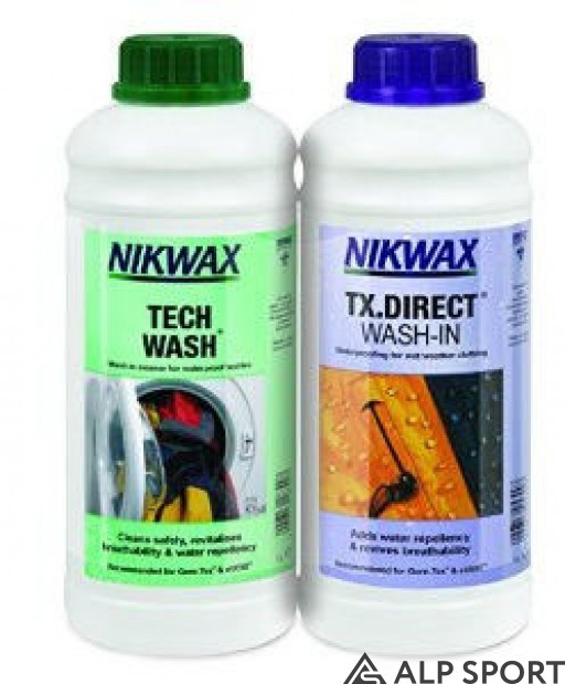 Набор для мембран Nikwax Twin Pack (Tech Wash 1L + TX Direct 1L)