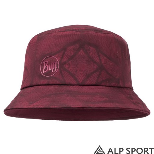 Панама Buff® Trek Bucket Hat calyx dark red