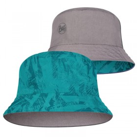 Панама двостороння Buff® Travel Bucket Hat acai grey/turquoise