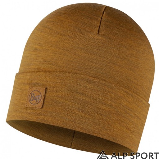 Шапка BUFF® Heavyweight Merino Wool Loose Hat solid mustard
