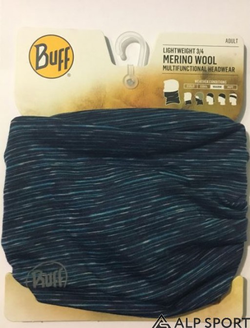 Бафф Buff 3/4 Lightweight Merino Wool Buff Blue Multi Stripes